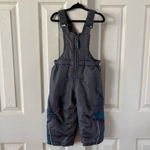 Pacific Trail Boys Gray Snow Pants Blue Accents